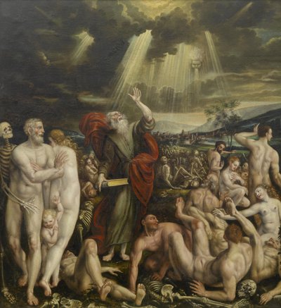 La vision du prophète Ézéchiel de la résurrection des morts - Quentin Metsys the Younger